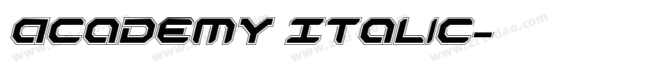 Academy Italic字体转换